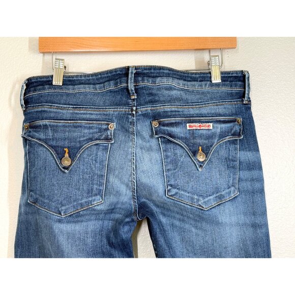 Hudson‎ Women's Medium-Wash Skinny Jeans Size 29 Blue Denim Pants Stretch EUC - Picture 7 of 13